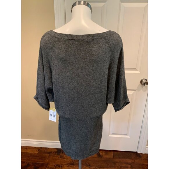 BCBG MAXAZRIA Gray Nevena Bat Wing Sleeve Sweater W/Pockets, Size Small - Picture 6 of 7